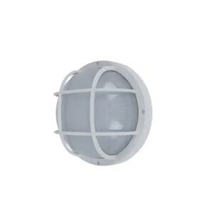 Lutec Coastal Jacksonville White Integrated LED Bulkhead Wall Lantern